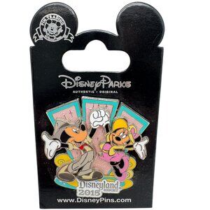 Disney Parks LE 1500 Disneyland Resort 2015 Mickey & Minnie Dancing Glitter Pin